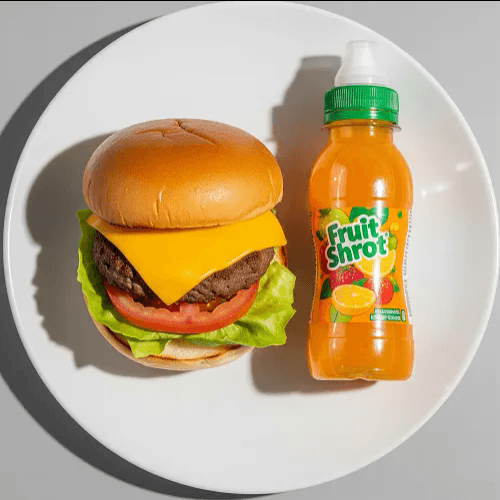 Kids Cheese Burger & Chips 