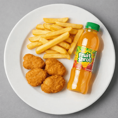 Kids Chicken Nuggets With Chips 