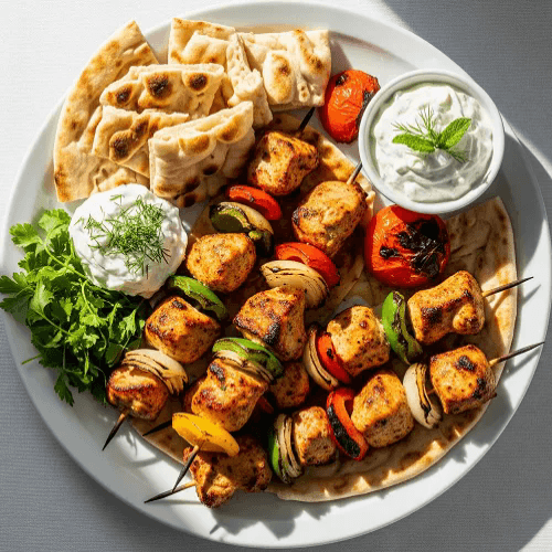 Bbq Chicken Kebab Meal 